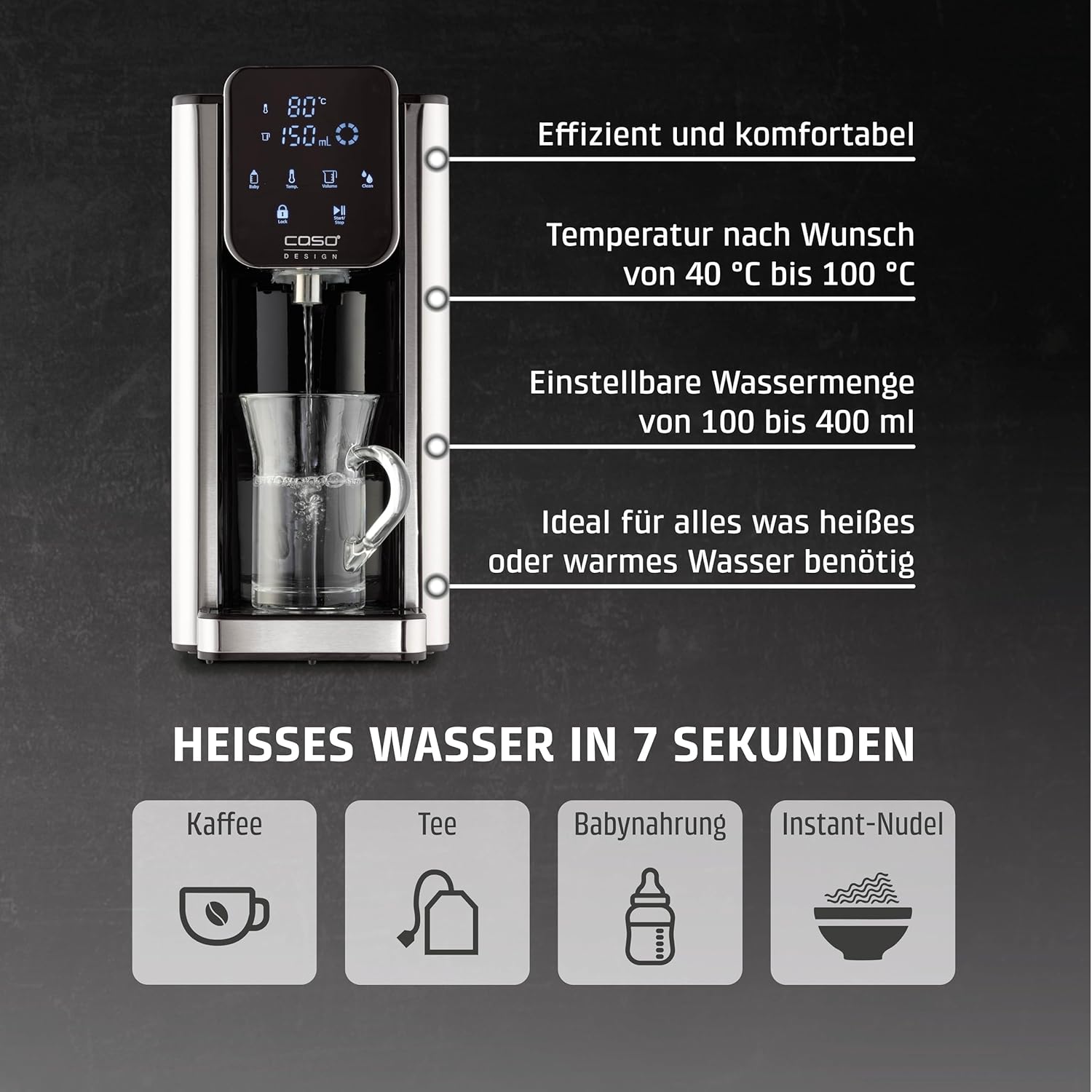 Bình thủy CASO Turbo Hot Water Dispenser HW660