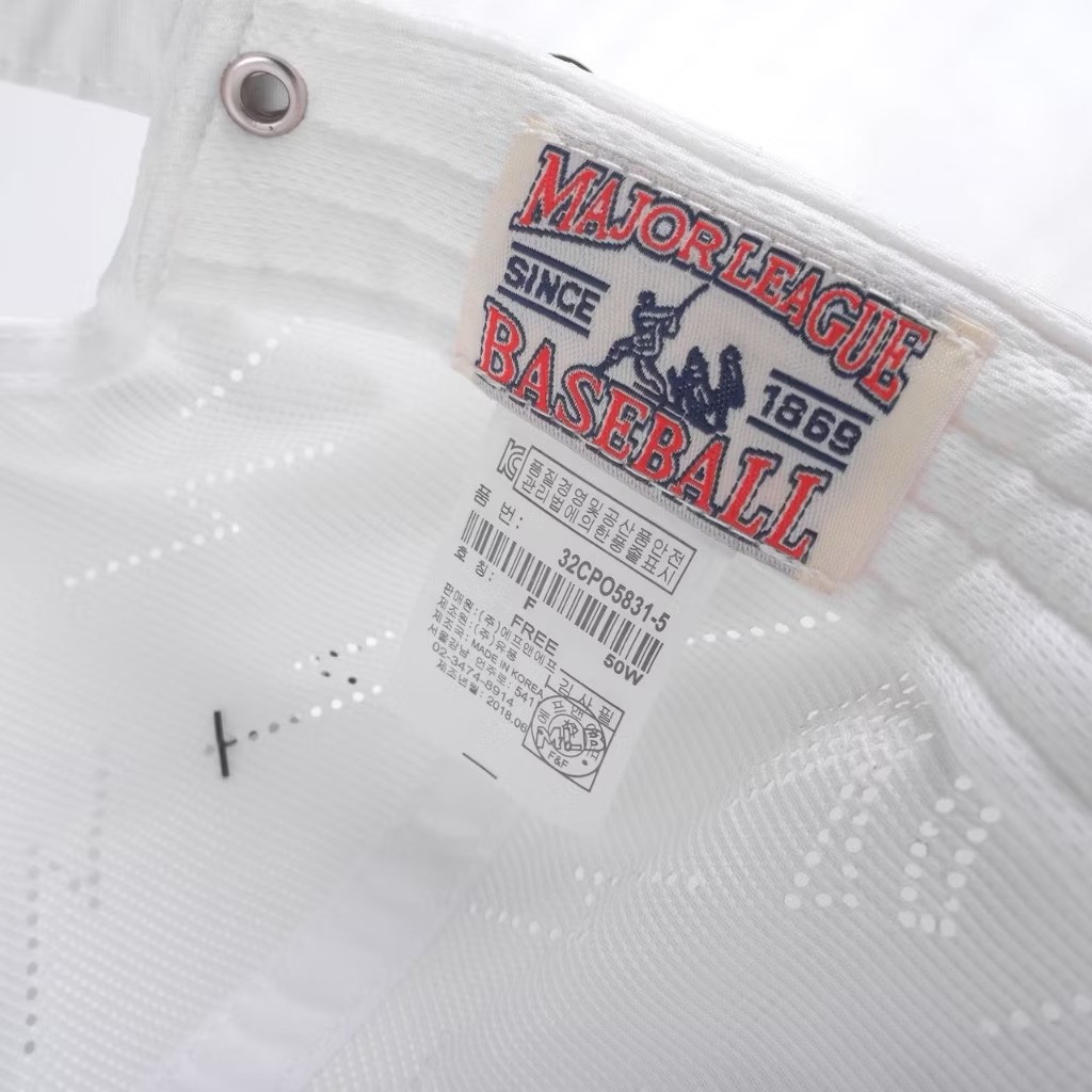 CAP MLB MESH FABRIC WHITE
