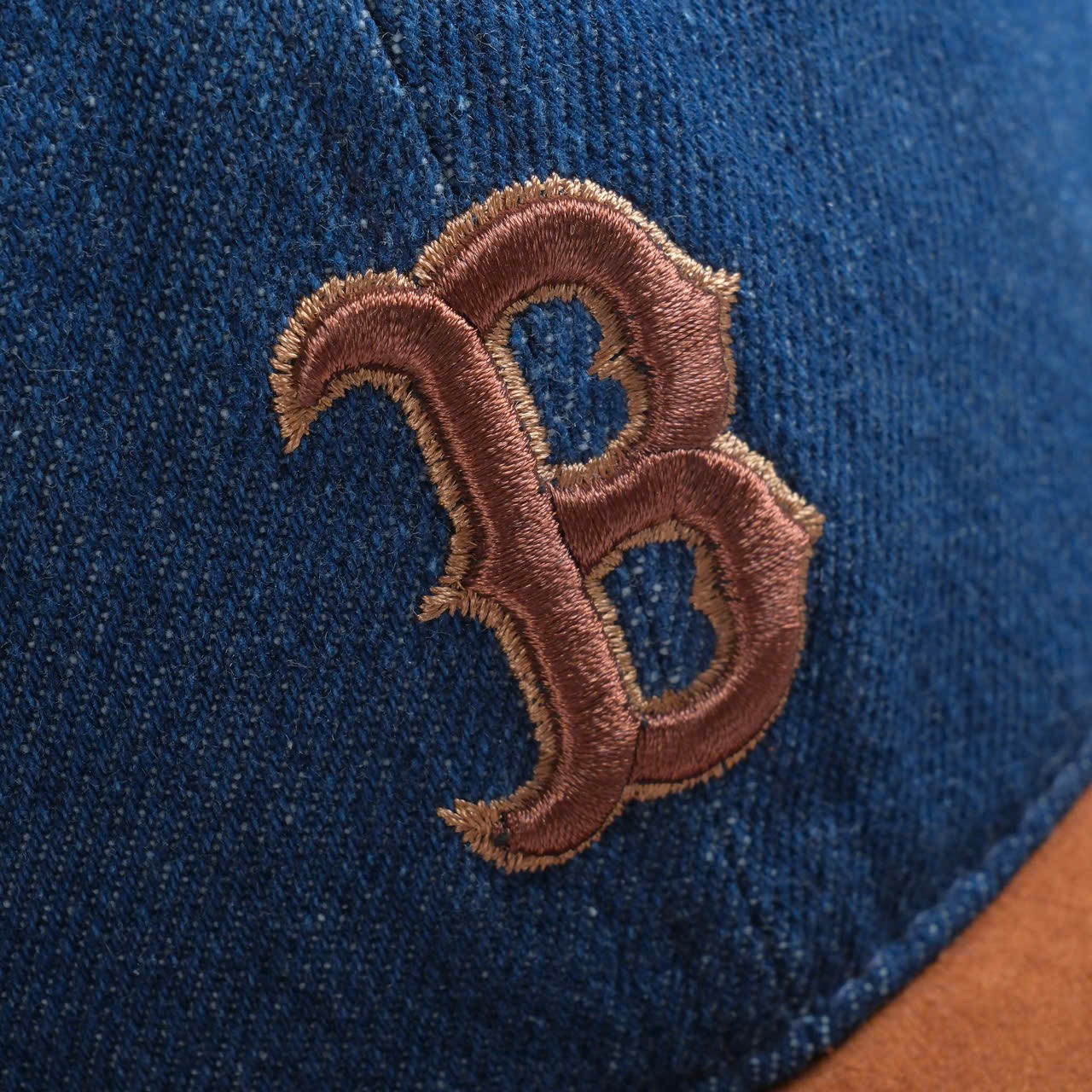CAP MLB NY DENIM SUEDE TOUCH NAVY BROWN