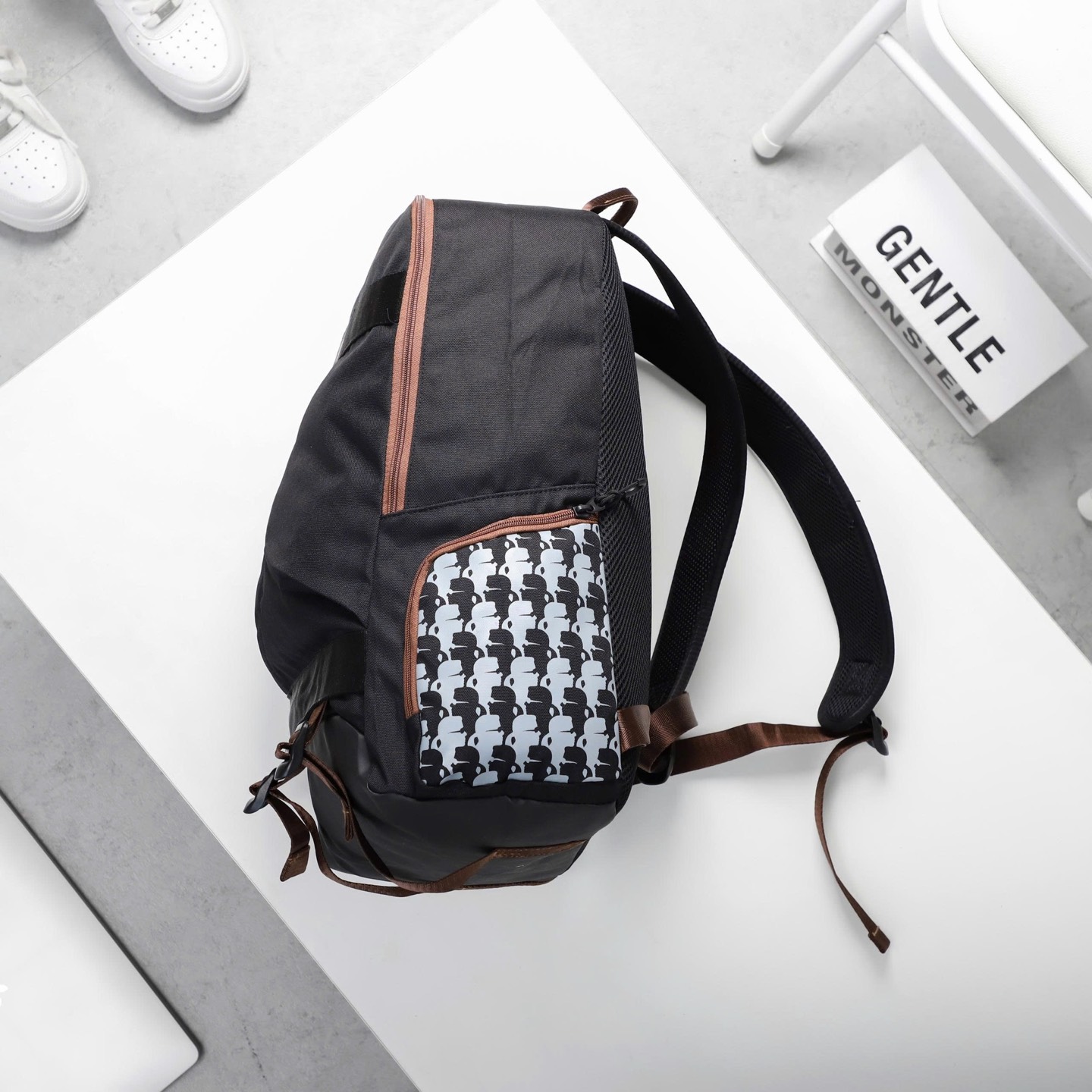 KARL LAGERFELD BROWN BACKPACK