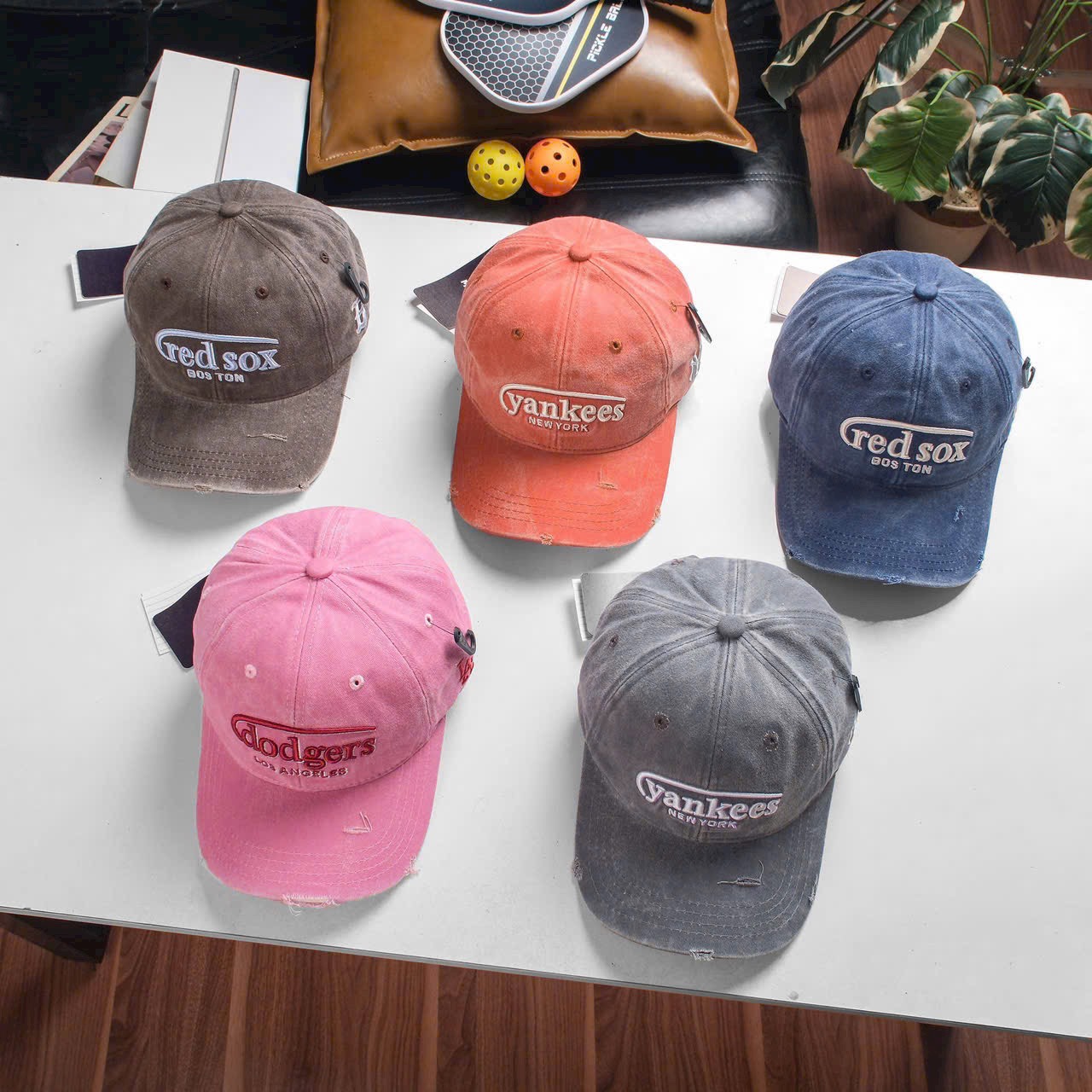 CAP MLB CURVE PINK