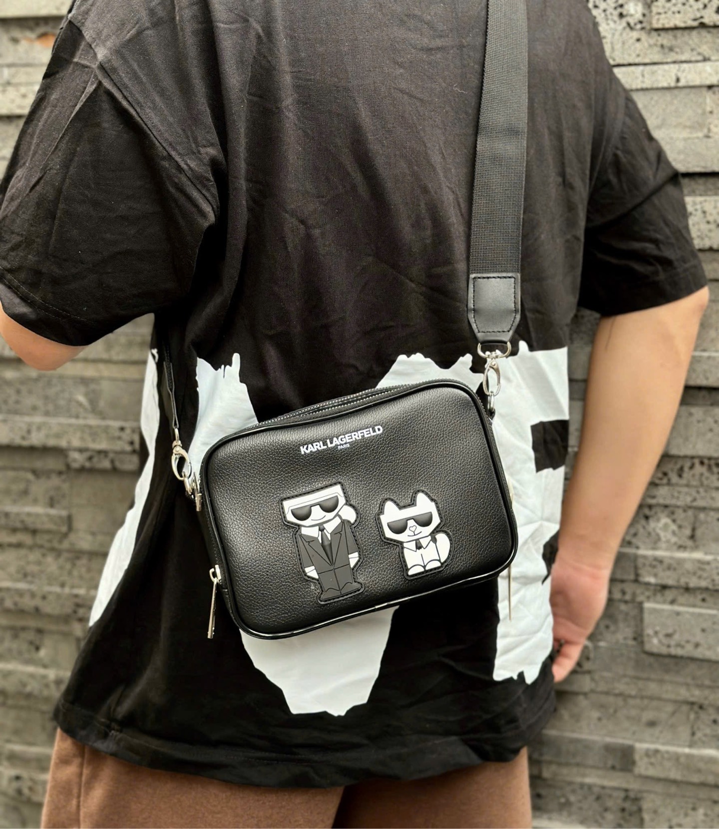 KARL LAGERFELD BLACK - TWIN LOGO