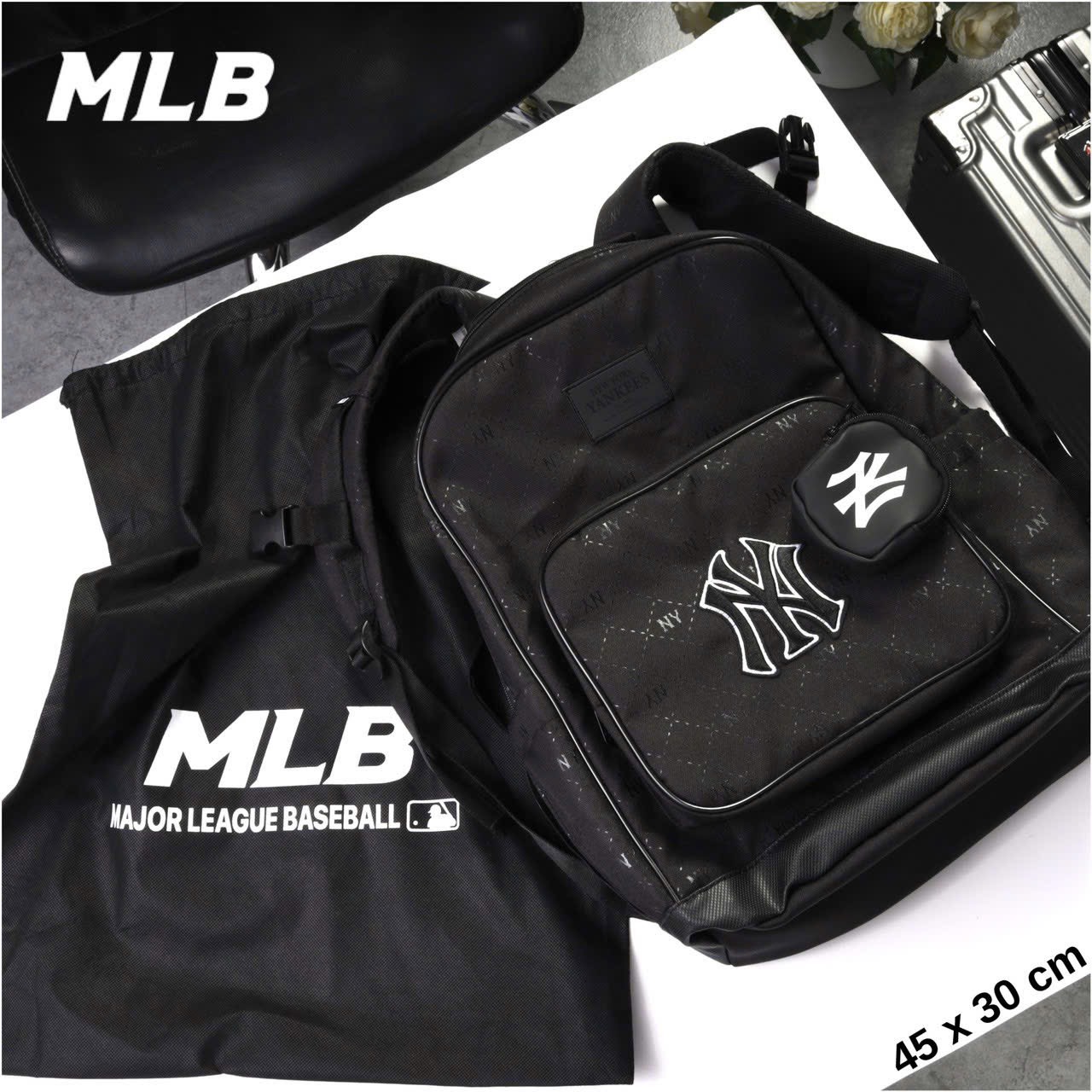 MLB MONOGRAM BLACK PRINT