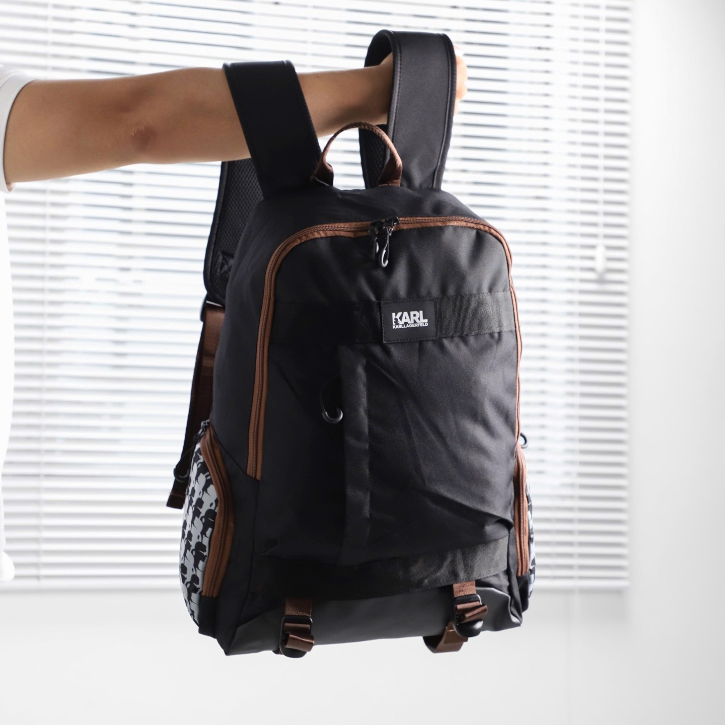 KARL LAGERFELD BROWN BACKPACK