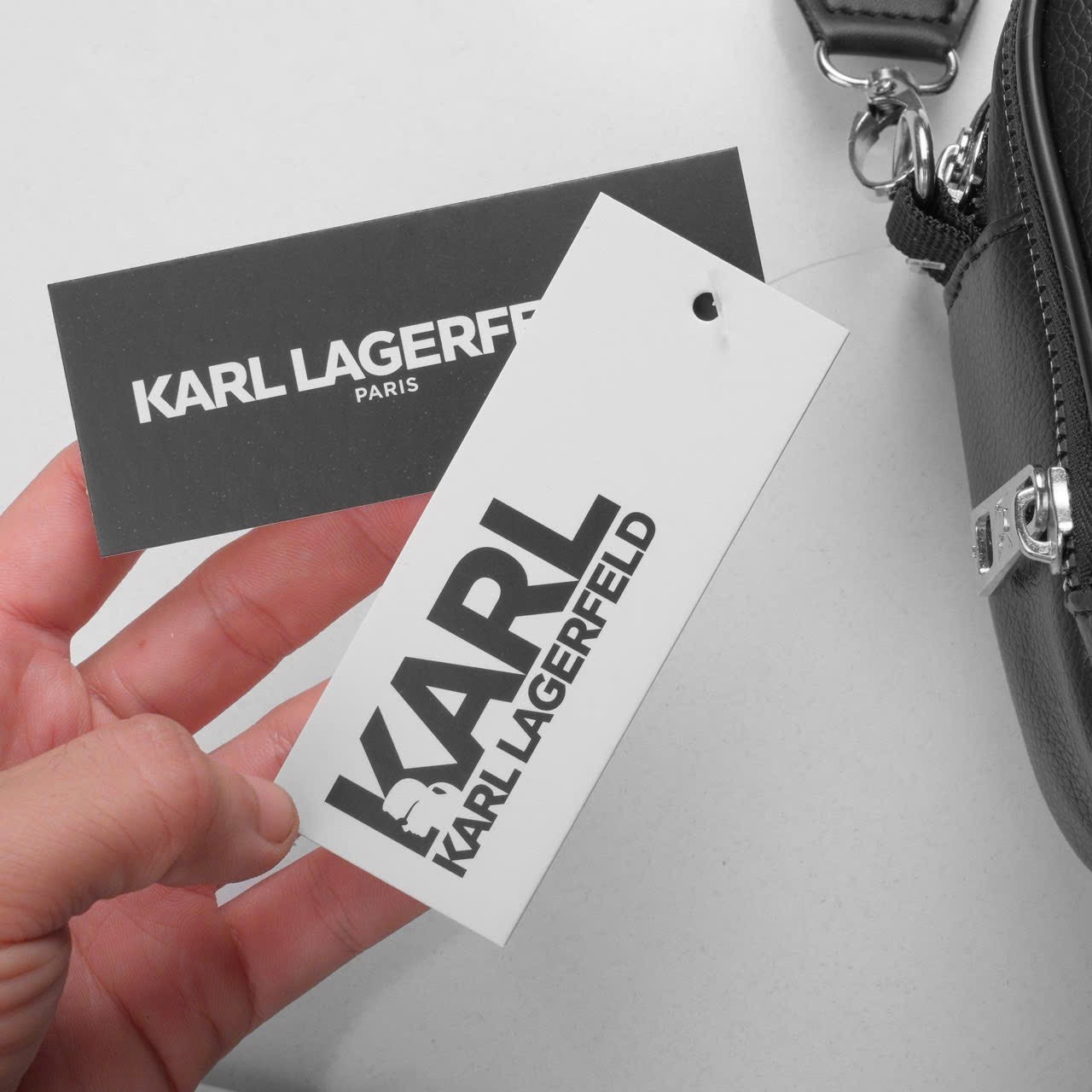 KARL LAGERFELD BLACK - TWIN LOGO