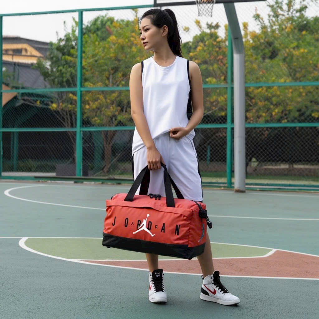 TÚI TRỐNG NIKE JORDAN ĐỎ CAM