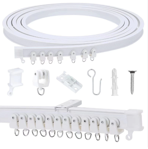 Thanh treo rèm đường rèm đường sắt cong có thể uốn cong đường ray trượt hình chữ U 1 mét