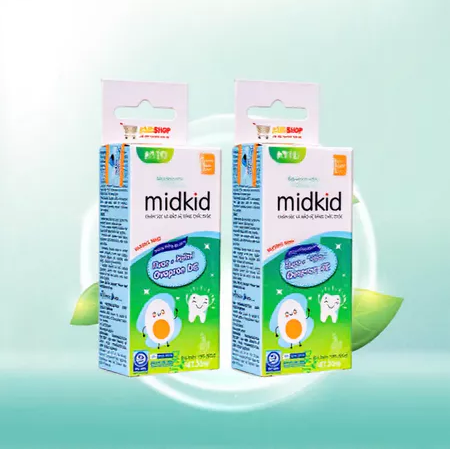 Xịt chống sâu răng Midkid vị nho 30ml chính hãng cho bé từ 1 tuổi nuốt an toàn