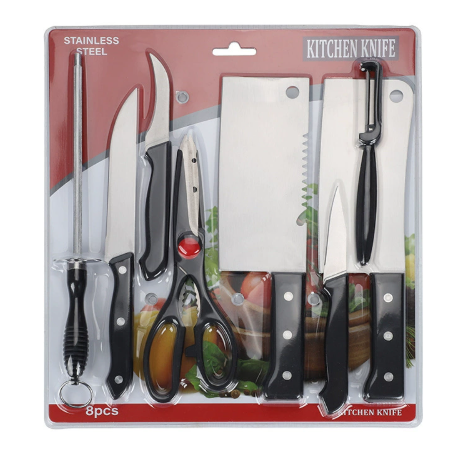 Bộ dao nhà bếp vỉ 8 món bộ dao quà tặng doanh nghiệp bộ dao 4 món bộ dao 5 món dao nhà bếp