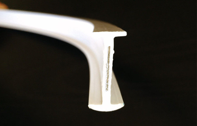 Thanh treo rèm đường rèm đường sắt cong có thể uốn cong đường ray trượt hình chữ U 1 mét