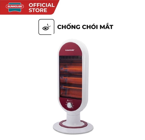 Đèn Sưởi Điện Hồng Ngoại 3 Bóng Sunhouse SHD7022 Công Suất Cao, Sưởi Làm Ấm Phòng Ngủ, Phòng Khách