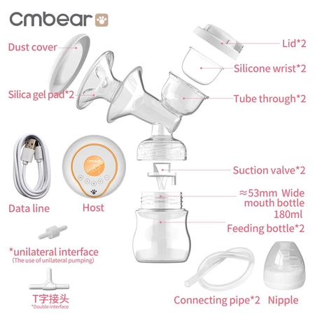 Máy hút sữa điện đôi Cmbear