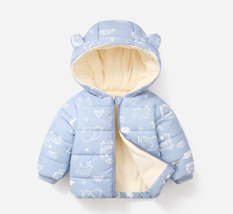 Áo khoác phao chần bông cho trẻ, áo bé trai bé gái mùa đông lạnh mùa xuân