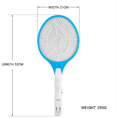 Vợt bắt muỗi bằng lưới điện,- Thiết kế nhỏ gọn, an toàn khi sử dụng