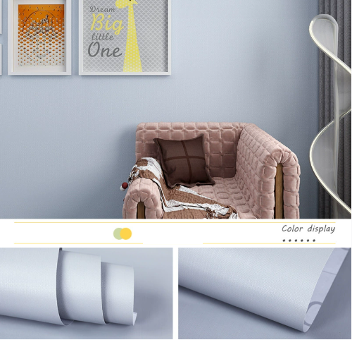 Giấy dán tường tự dính màu trơn dày chống thấm nước tự dính cho phòng ngủ ký túc xá sinh viên cho thuê nền tường giấy dán tường trang trí
