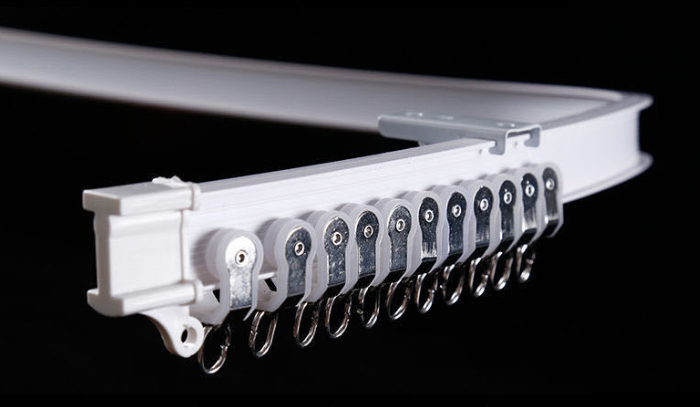 Thanh treo rèm đường rèm đường sắt cong có thể uốn cong đường ray trượt hình chữ U 1 mét