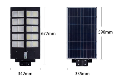 Đèn đường tích hợp năng lượng mặt trời ngoài trời HAKAQA đèn cảm ứng đèn sân vườn năng lượng mặt trời đèn đường công suất cao ngoài trời