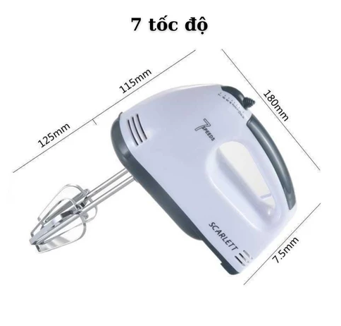 Máy đánh trứng mini cầm tay - 7 chế độ