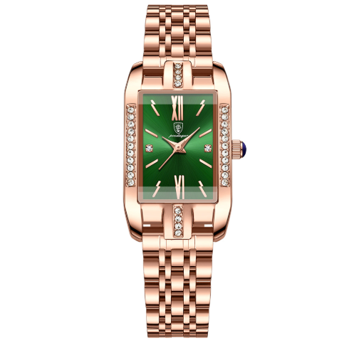 Đồng Hồ Nữ Peodagar Mặt Vuông Đính Đá đeo tay