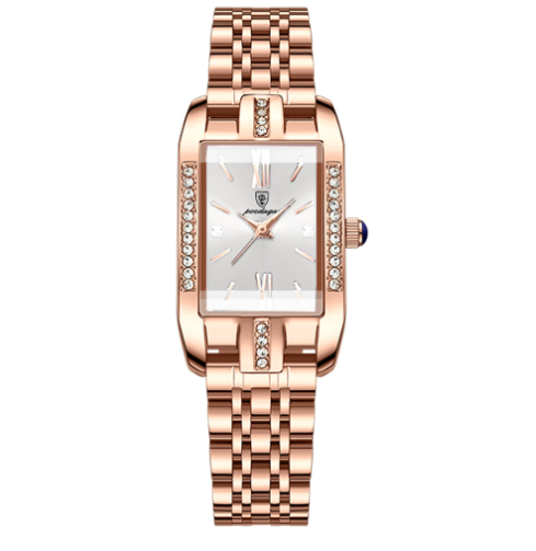 Đồng Hồ Nữ Peodagar Mặt Vuông Đính Đá đeo tay