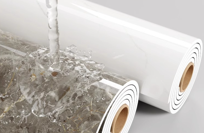 Xốp dán tường đá cẩm thạch tự dính phòng khách bếp nền dày giấy dán tường chống thấm nước chống ẩm váy giấy dán tường phòng tắm