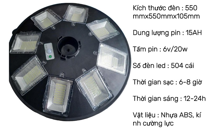 Đèn Năng Lượng Mặt Trời Đĩa Bay, Đèn LED Trang Trí Sân Vườn, Cảm Biến Chuyển Động, Kháng Nước