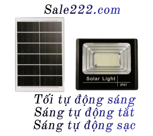 Đèn năng lượng mặt trời điều khiển đèn pha led ngoài trời không thấm nước IP67 hiển thị pin Tự động bật khi trời tối