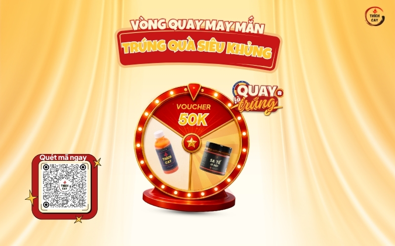 Chơi game Vòng quay may mắn và săn quà cực khủng cùng Thích Cay