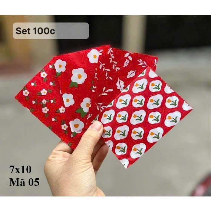 (Thanh Lý) 100 Túi Kẹo 7x10cm Nhiều Mẫu – Túi Gói Bánh Kẹo, Quà Tặng Handmade