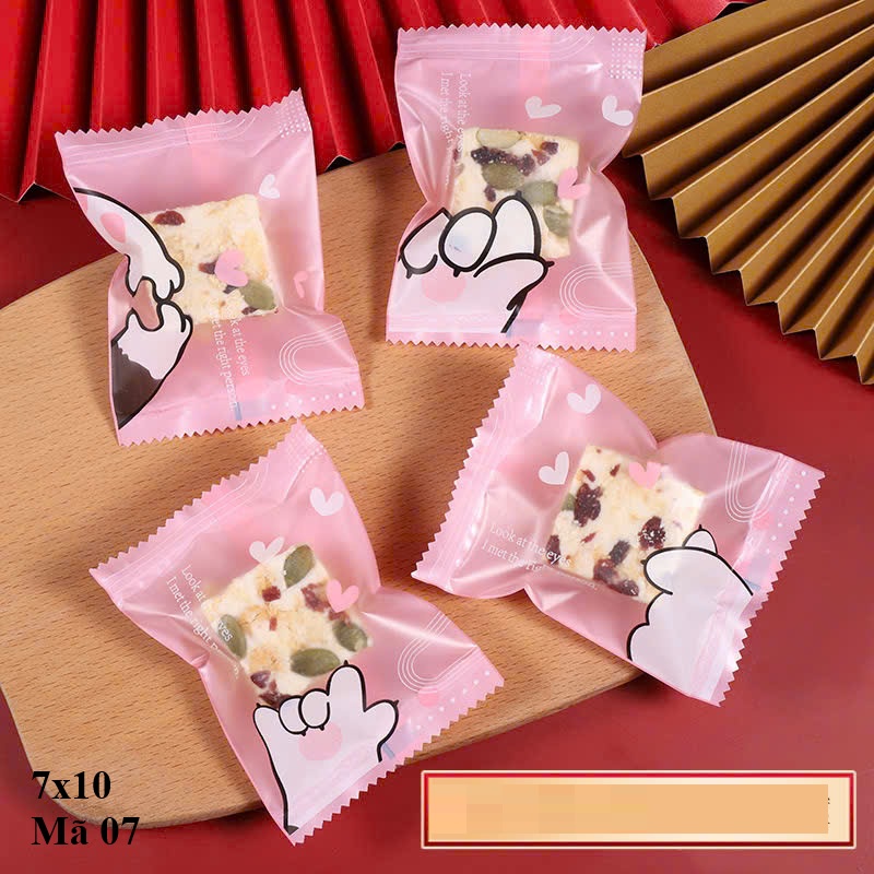 (Thanh Lý) 100 Túi Kẹo 7x10cm Nhiều Mẫu – Túi Gói Bánh Kẹo, Quà Tặng Handmade