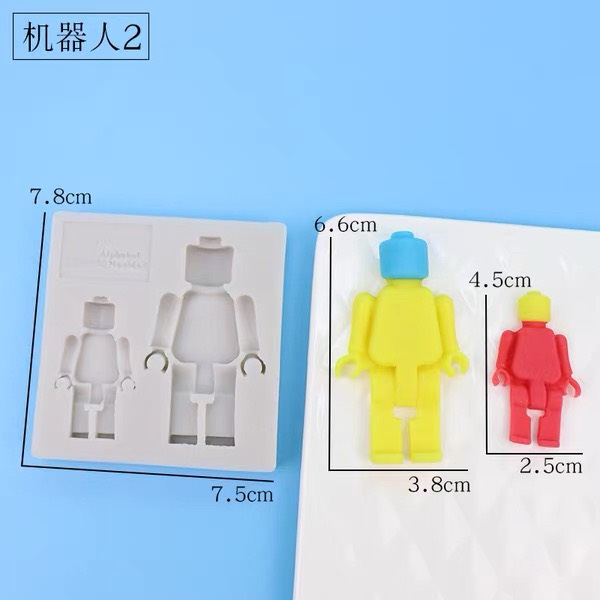 Khuôn silicon 2 robot (MM-0933)
