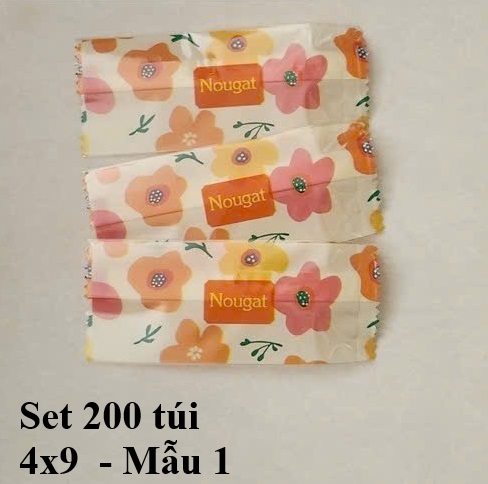 (Thanh lý) 100 Túi Kẹo Trang Trí 4x9cm Nhiều Mẫu – Túi Gói Bánh Kẹo Handmade, Túi Gói Quà Mini