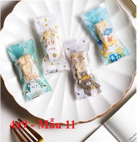 (Thanh lý) 100 Túi Kẹo Trang Trí 4x9cm Nhiều Mẫu – Túi Gói Bánh Kẹo Handmade, Túi Gói Quà Mini