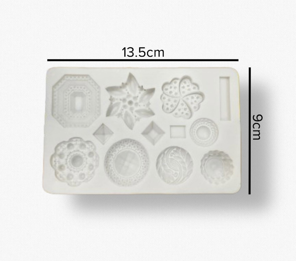 Khuôn Silicon mẫu nút đính (hàng đẹp)