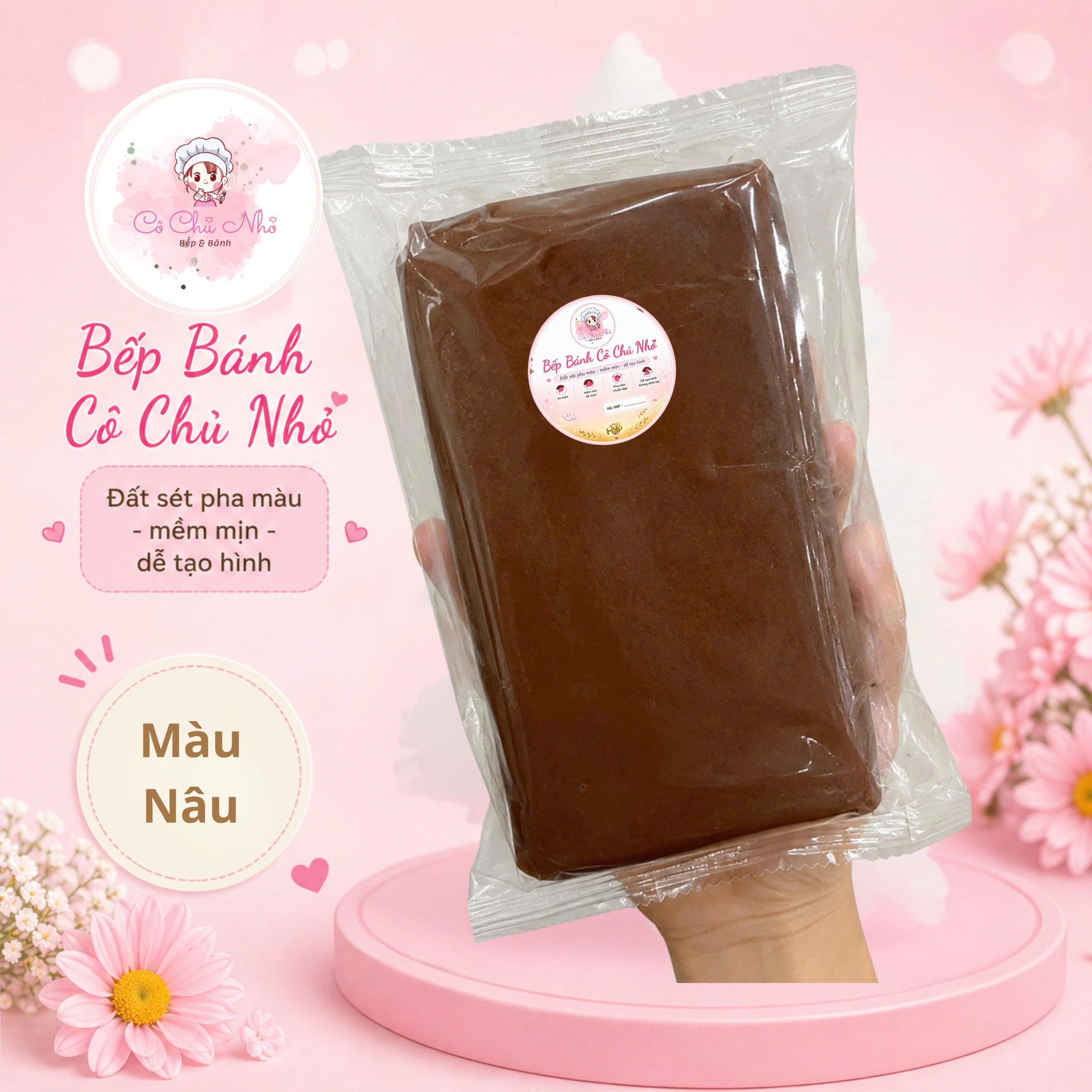 (Đanh Vừa) Đất nặn cho trẻ em, đã tạo màu, đã đóng gói bán lẻ 100g/túi, mới 100%