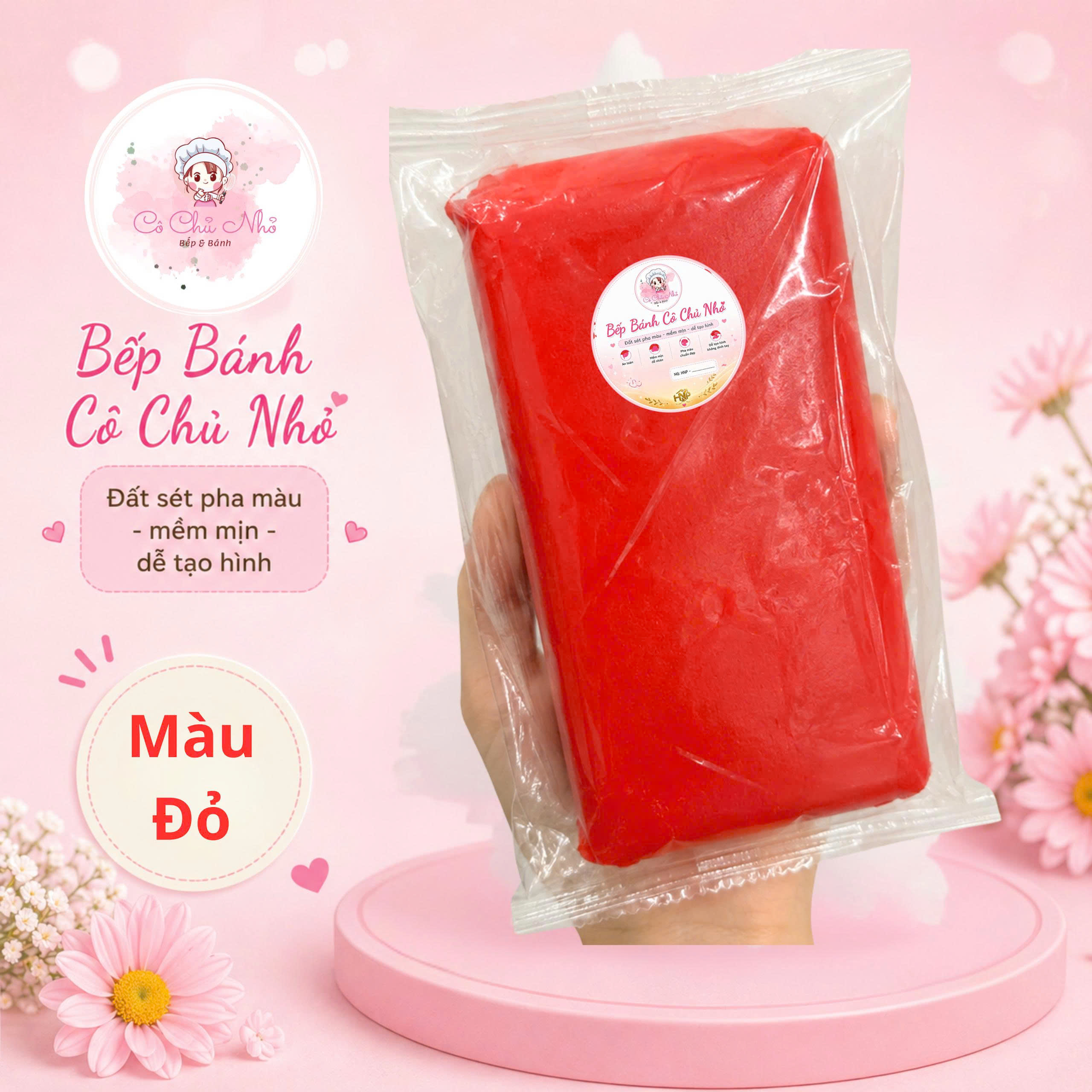 (Đanh Vừa) Đất nặn cho trẻ em, đã tạo màu, đã đóng gói bán lẻ 100g/túi, mới 100%