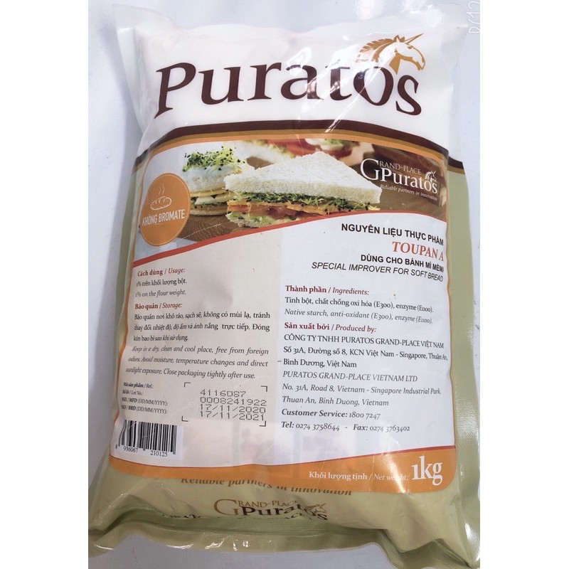 Phụ gia bánh mì ngọt Puratos Toupan A