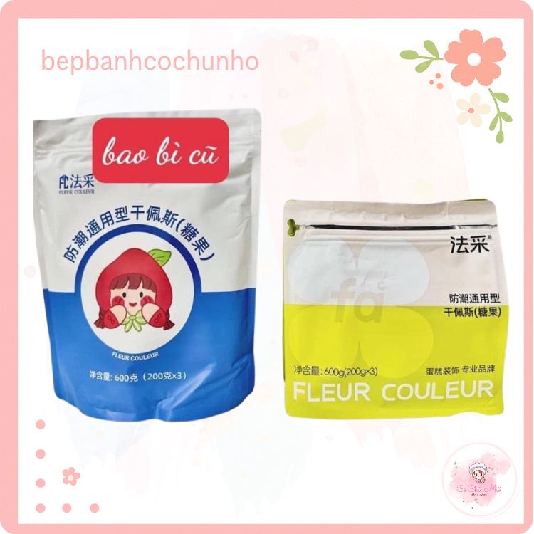Gumpaste Fleur Couleur trắng hương sữa – Kẹo đường tạo hình hoa lá