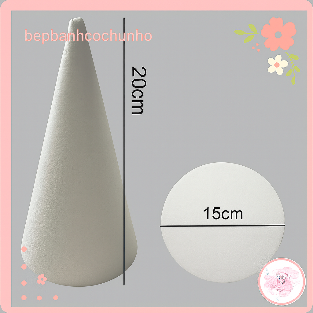 Mút Xốp chóp 15 cao 20cm