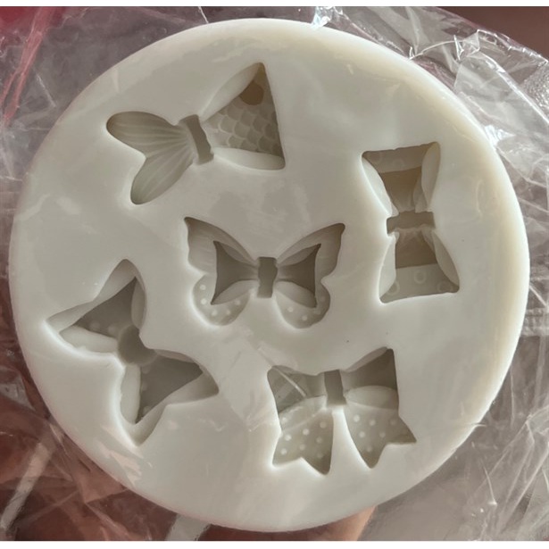 Khuôn Silicon 5 nơ nhí - 133432