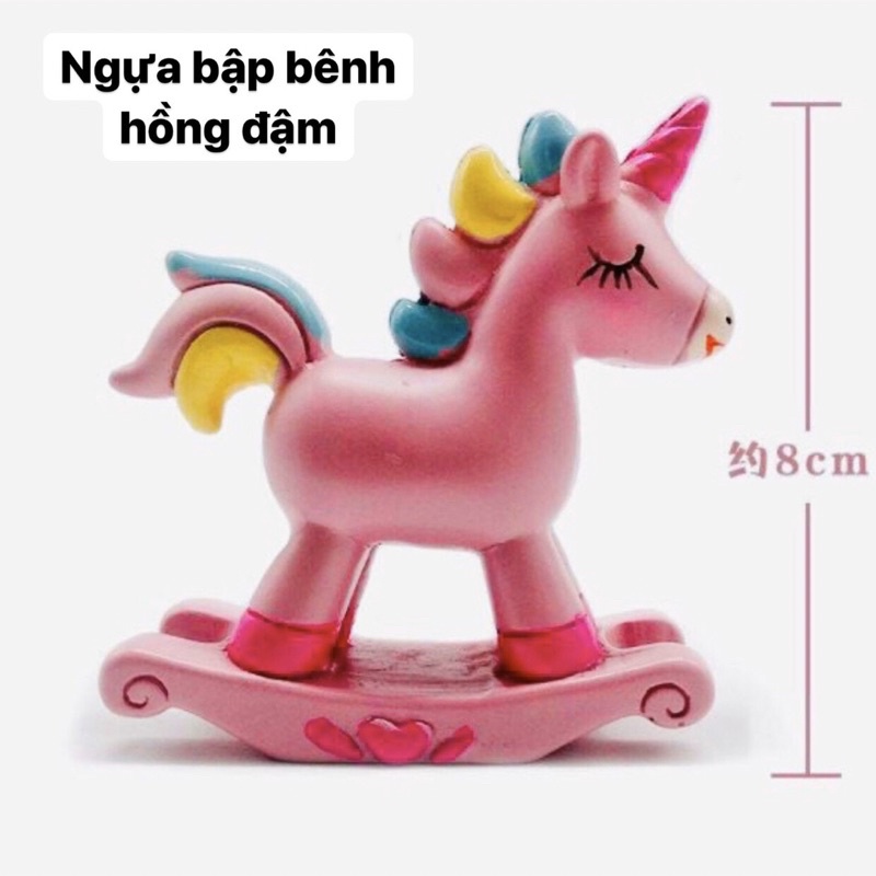 Ngựa bập bênh con - xanh D16