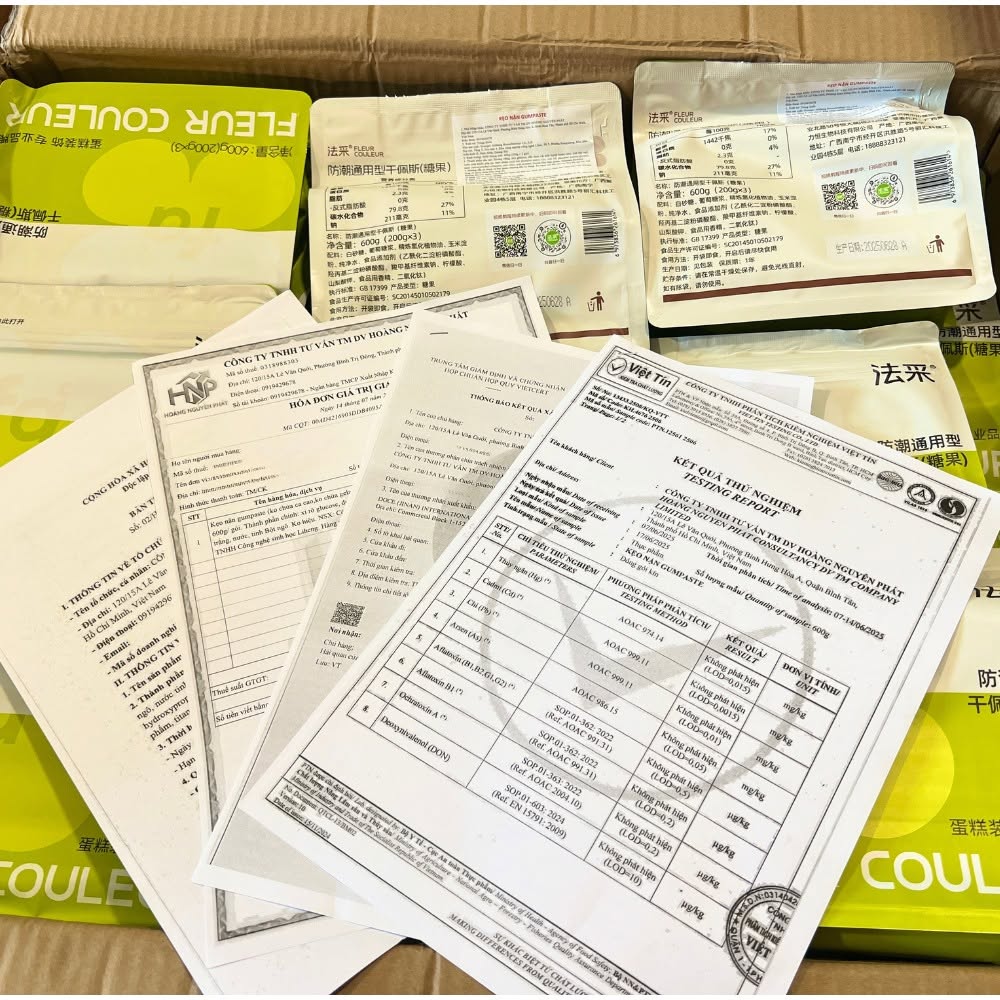 Gumpaste Fleur Couleur trắng hương sữa – Kẹo đường tạo hình hoa lá