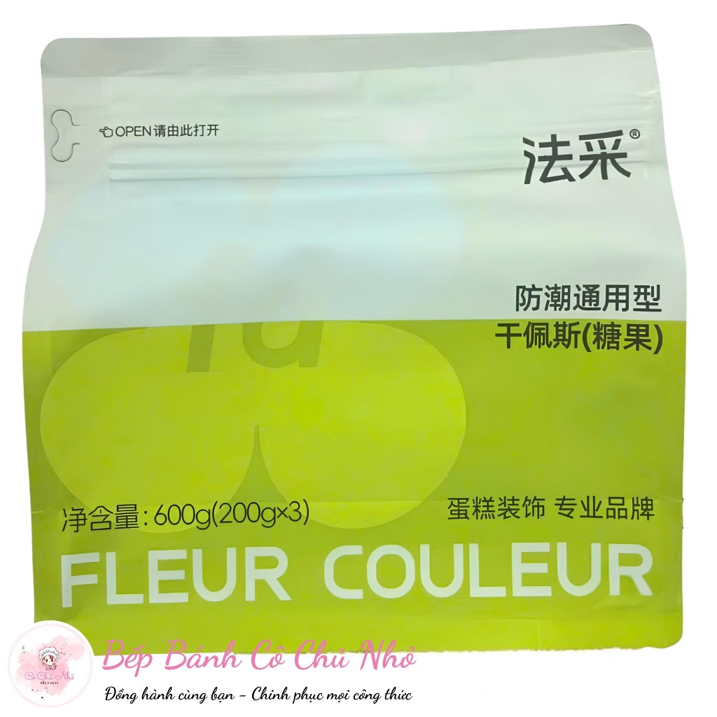 Gumpaste tạo hình Fleur Couleur (kẹo đường) Màu trắng thông dụng