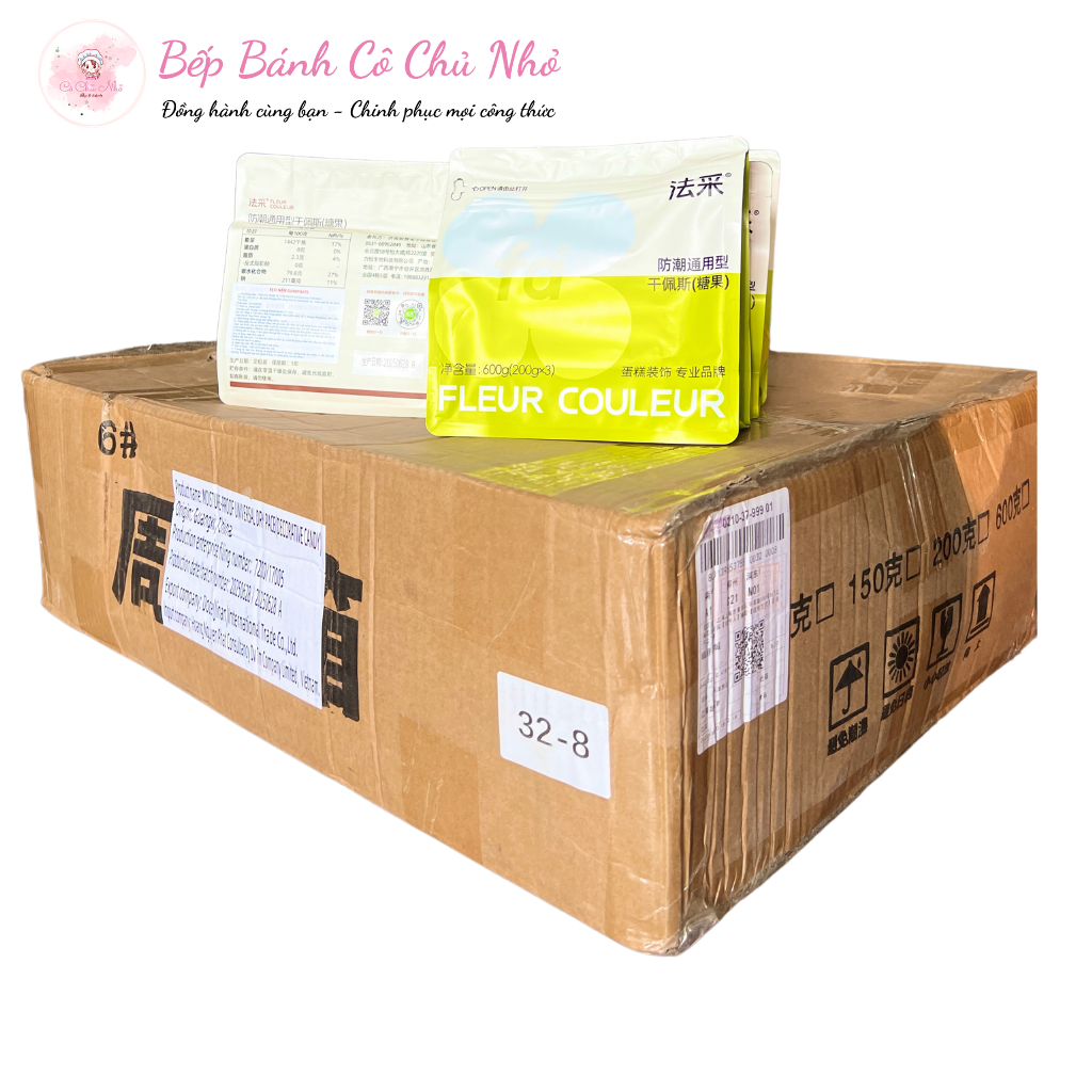 Gumpaste tạo hình Fleur Couleur (kẹo đường) - Màu đỏ