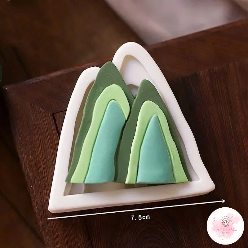 Khuôn silicon chim hồng hạc, dãy núi