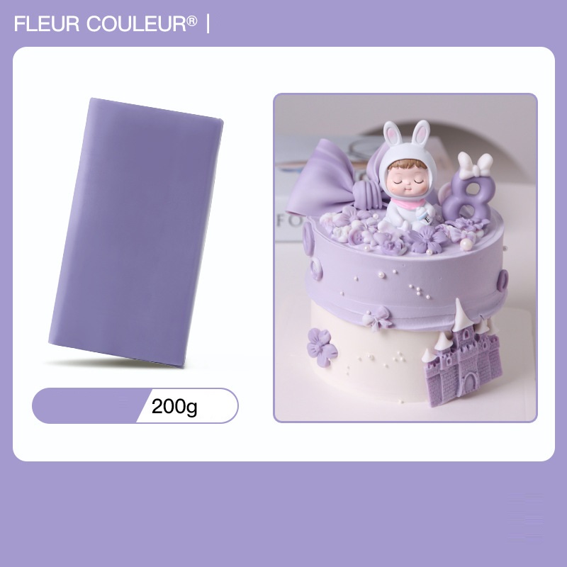 Gumpaste Fleur Couleur trắng hương sữa – Kẹo đường tạo hình hoa lá