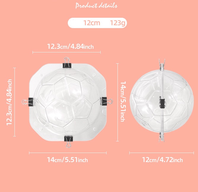 Khuôn socola nhựa cứng quả bóng