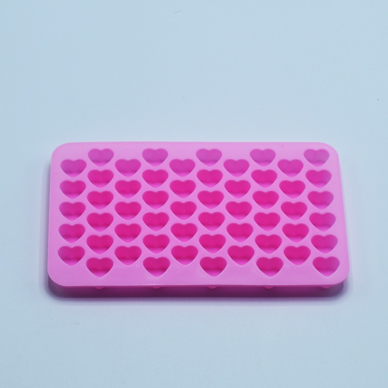 Khuôn silicon đổ socola 55 tim nhỏ (hồng, đỏ, xanh)