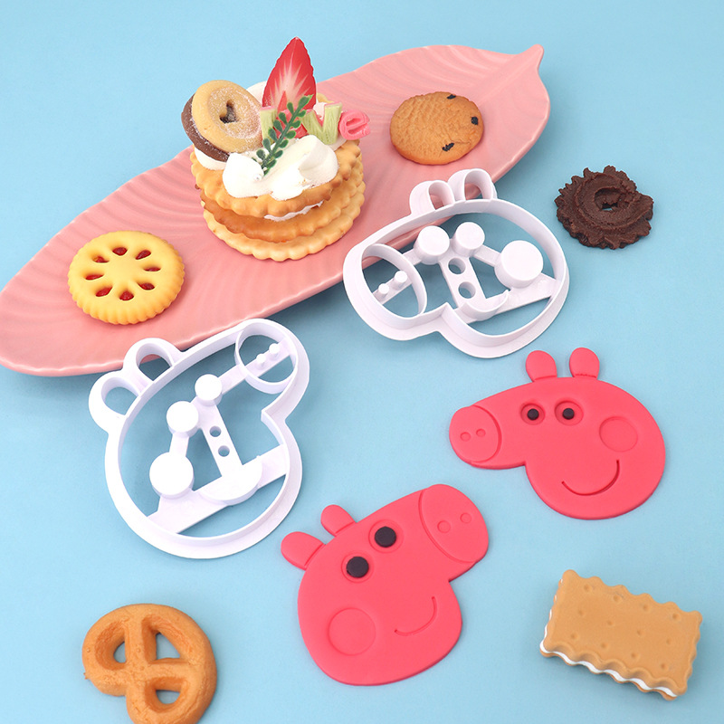 Khuôn nhấn heo peppa (bố + mẹ)