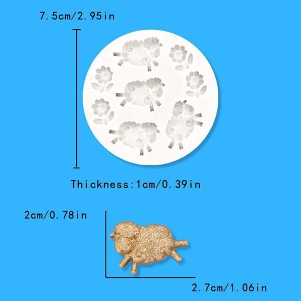 Khuôn Silicon cừu nhí
